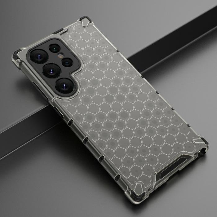 Bild 4,  Galaxy S24 Ultra Skal Honeycomb Shockproof Hybrid Svart