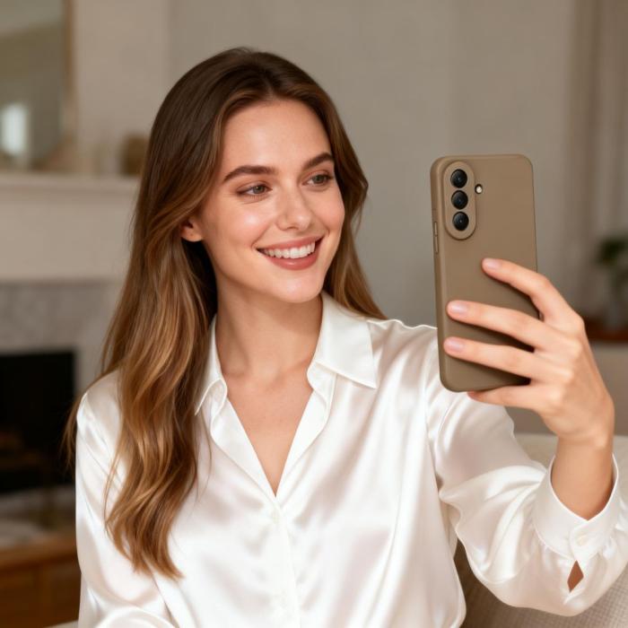 Bild 5, Tech-Protect Tech-Protect Samsung Galaxy A37 5G Skal Icon Brun