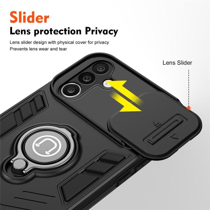 Bild 5,  Samsung Galaxy A27 5G Skal Camshield Kickstand Svart