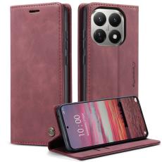 CASEME CASEME Xiaomi 15T Fodral Flip Retro L&auml;der R&ouml;d