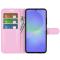  Samsung Galaxy A37 5G Fodral Litchi Läder Ljus Rosa