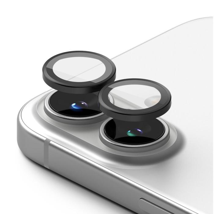Bild 3, Ringke Ringke iPhone 16 / 16 Plus 2-PACK Linsskydd Svart