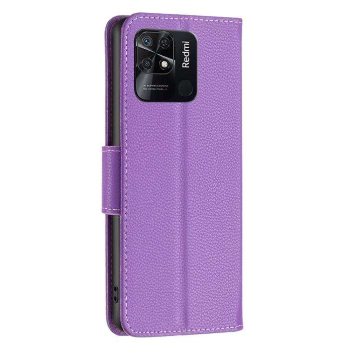 Bild 3,  Xiaomi Redmi 10C Fodral Shark Litchi Lila