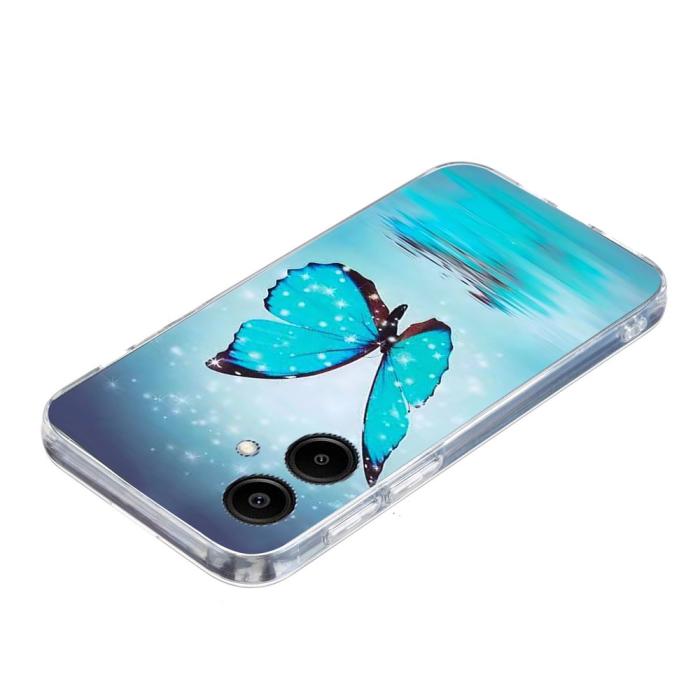 Bild 4,  Samsung Galaxy A07 Skal Med Tryck Blå Fjäril