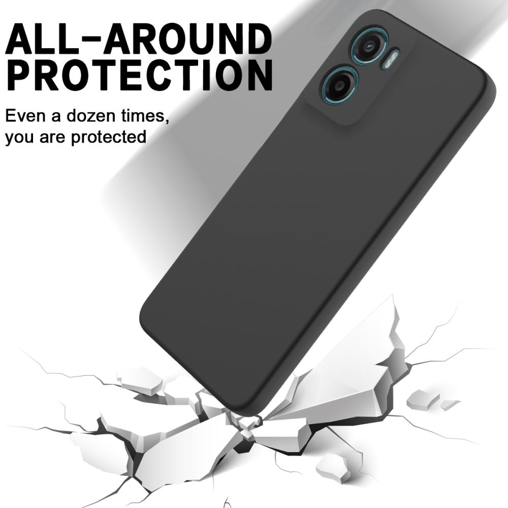  Motorola Moto G06 Power Skal Liquid Silikon Svart