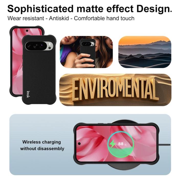 Bild 6, IMAK IMAK Google Pixel 10 / 10 Pro Skal TPU Shockproof Svart