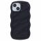 iPhone 14 Mobilskal Wavy Textur Svart