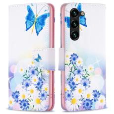  Galaxy S25 Plus / S24 Plus Fodral Med Tryck Fj&auml;ril/Blommor