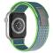 ColorPop Apple Watch 42/44/45/46/49 mm Armband Nylon Trail Loop Blå/Grön