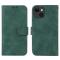  iPhone 15 Fodral Skin Touch Läder Grön