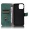  iPhone 15 Fodral Skin Touch Läder Grön