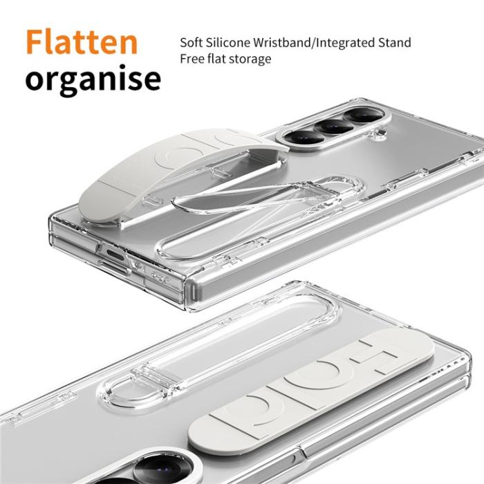 Bild 2,  Samsung Galaxy Z Fold 7 Skal Kickstand Transparent