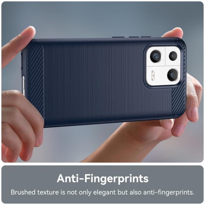 Bild 5,  Xiaomi 13 5G Skal Borstad Stål Textur Blå