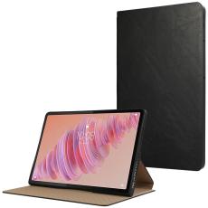  Lenovo Tab Plus Fodral L&auml;der Svart