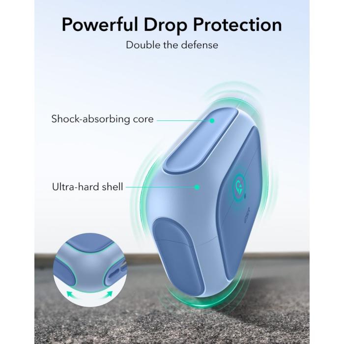 Bild 5, ESR ESR AirPods Pro 3 Skal MagSafe Orbit HaloLock Blå