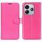  Xiaomi Redmi Note 14 5G Fodral Litchi Läder Rosa