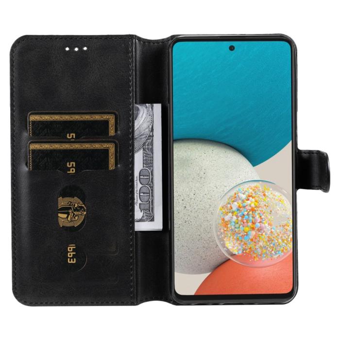 Bild 6,  Samsung Galaxy A53 5G Fodral Solid Läder Svart