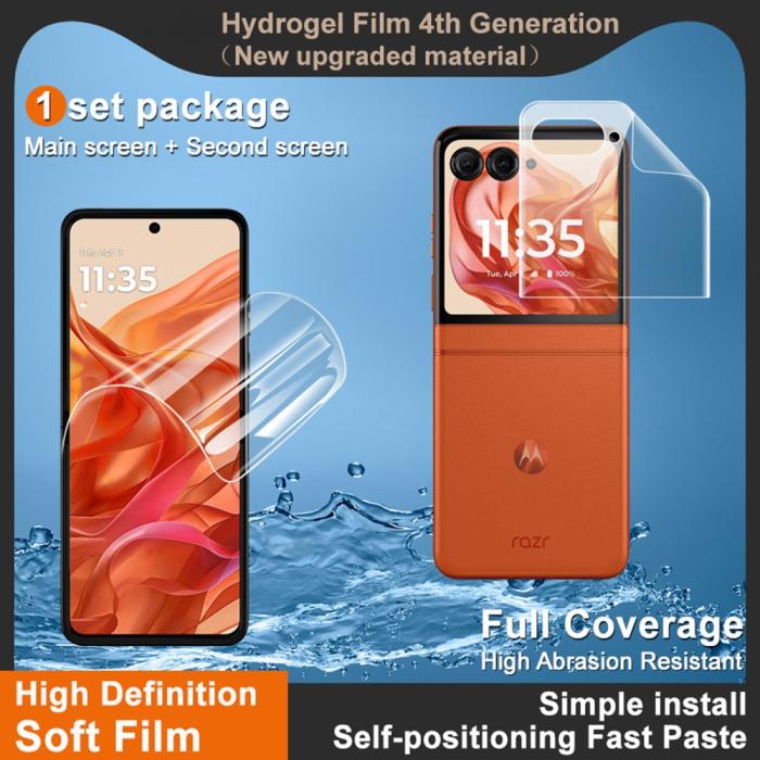Bild 3, IMAK IMAK Motorola Razr 50 60 / 5G Skärmskydd Heltäckande TPU