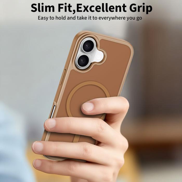 Bild 5, Tech-Protect Tech-Protect iPhone 17 Skal MagSafe BasicMag Matte Brown