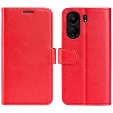  Xiaomi Redmi 13C 4G Fodral Crazy Horse L&auml;der R&ouml;d