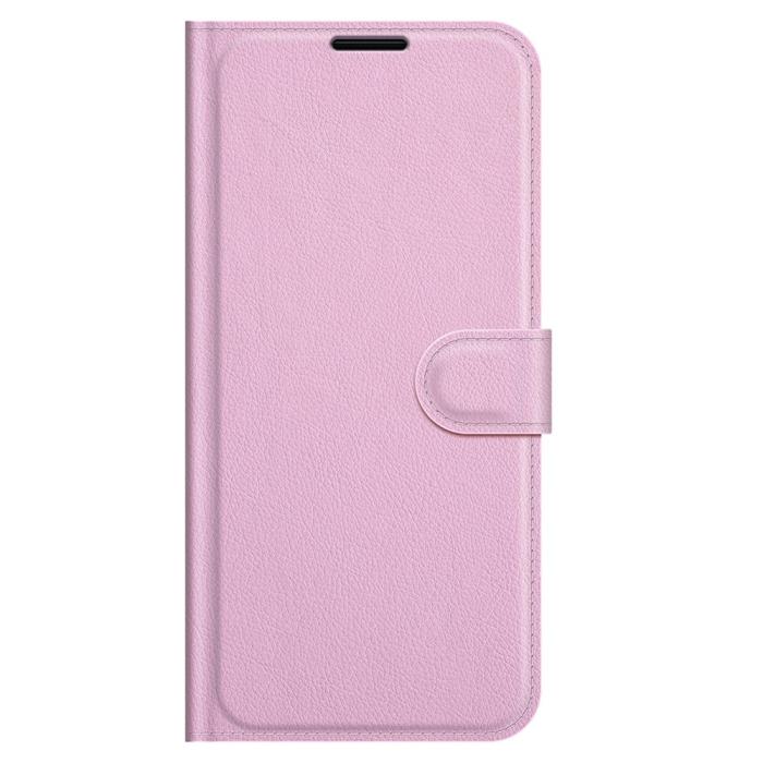 Bild 2,  Samsung Galaxy A03s Fodral Litchi Läder Ljus Rosa