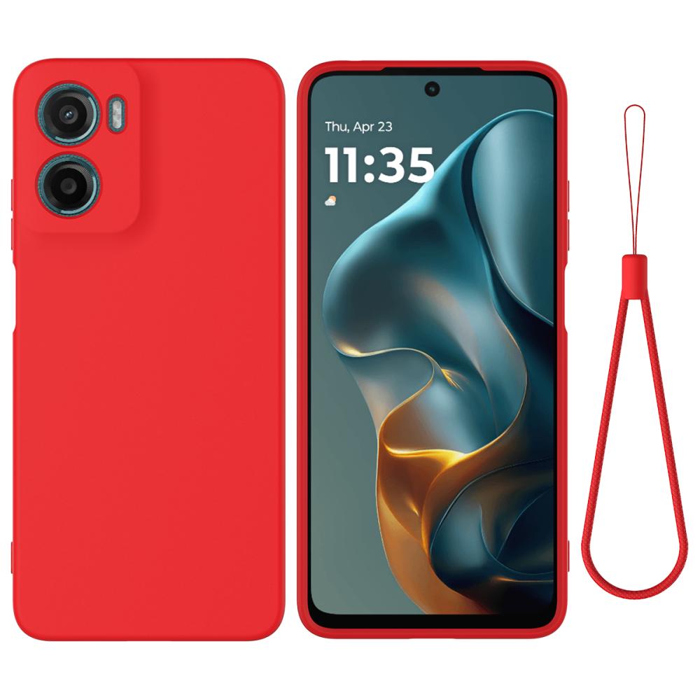  Motorola Moto G06 Power Skal Liquid Silikon Röd