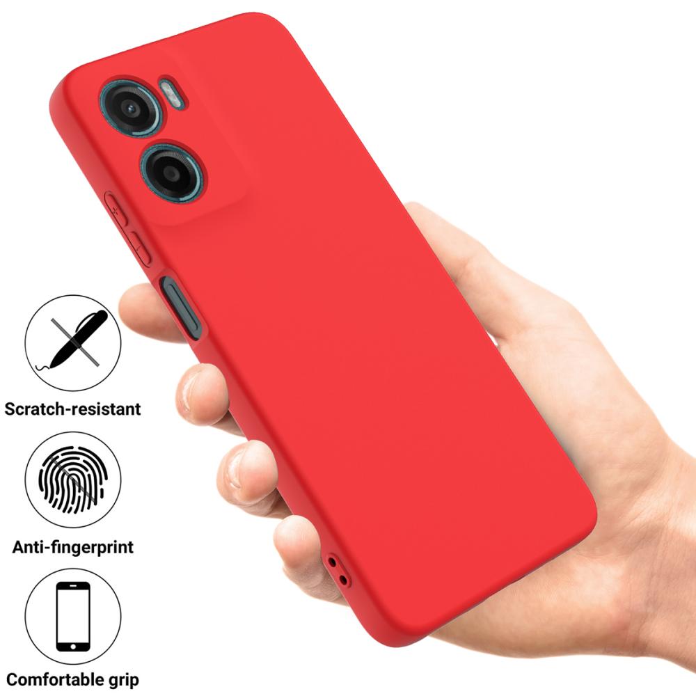  Motorola Moto G06 Power Skal Liquid Silikon Röd
