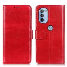  Motorola Moto G31 / G41 Fodral Retro L&auml;der R&ouml;d