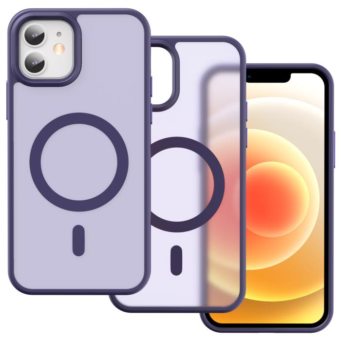 Bild 2, ColorPop ColorPop iPhone 12/12 Pro Skal CH MagSafe Matt Lila