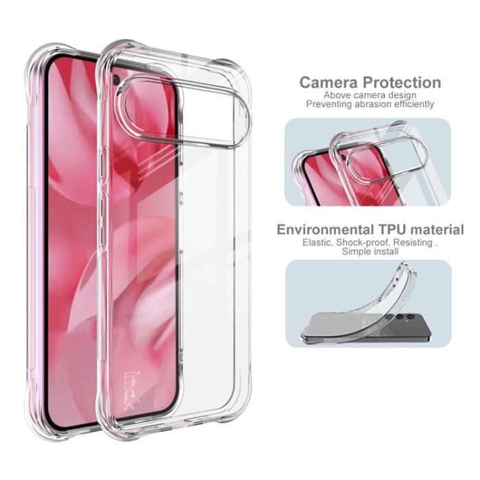 Bild 5, IMAK IMAK Google Pixel 10 / 10 Pro Skal TPU Shockproof Transparent