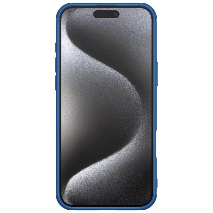 Bild 4, NILLKIN NILLKIN iPhone 16 Pro Skal Frosted Shield Pro Blå