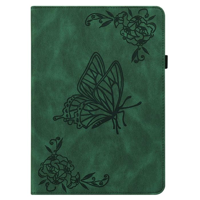 Bild 6,  Samsung Galaxy Tab A11 / A9 Fodral Butterfly Flower Grön