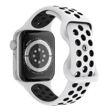 ColorPop Sportarmband Dual-Color Apple Watch 42/41/40/38 mm (M/L) Vit/Svart