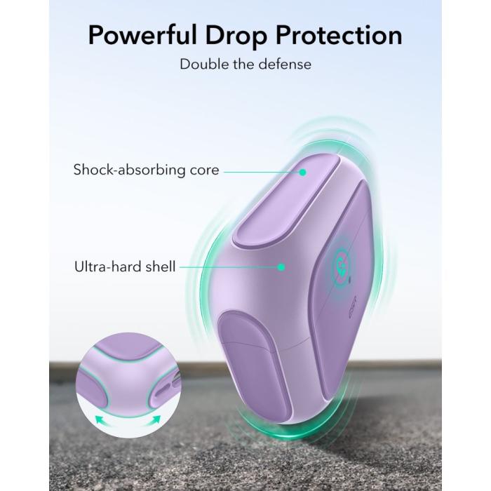 Bild 5, ESR ESR AirPods Pro 3 Skal MagSafe Orbit HaloLock Lavender