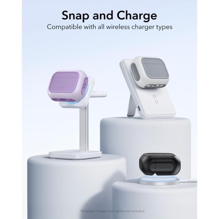 Bild 6, ESR ESR AirPods Pro 3 Skal MagSafe Orbit HaloLock Lavender