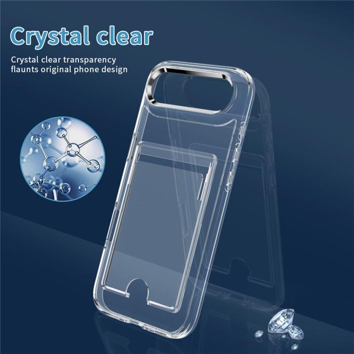 Bild 4,  iPhone Air Skal Med Kortfack Transparent