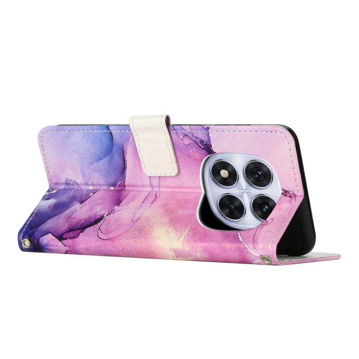 Bild 3,  Xiaomi Redmi Note 14 Pro/Pro Plus 5G Fodral Marmor Lila