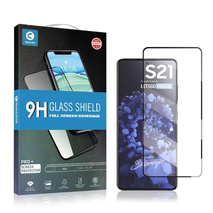 Bild 4, MOCOLO Samsung Galaxy S21 - MOCOLO Heltäckande Skärmskydd I Härdat Glas