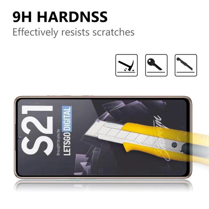 Bild 3,  Samsung Galaxy S21 - Premium Heltäckande Skärmskydd I Härdat Glas