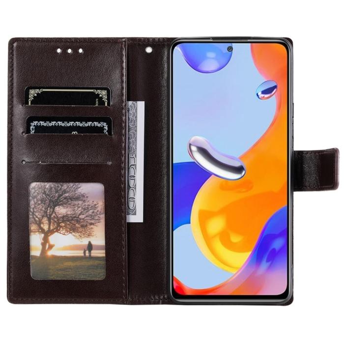 Bild 4,  Xiaomi Redmi Note 11 Pro 5G Fodral Mandala Läder Brun