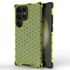  Galaxy S24 Ultra Skal Honeycomb Shockproof Hybrid Gr&ouml;n
