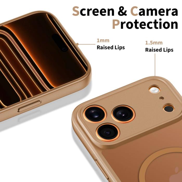 Bild 4, Tech-Protect Tech-Protect iPhone 17 Pro Max Skal MagSafe BasicMag Matte Brown