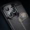  iPhone 16 Pro Max Skal Litchi Textur Svart