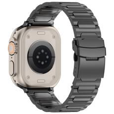  Apple Watch 42/44/45/46/49 mm Armband Metall Svart