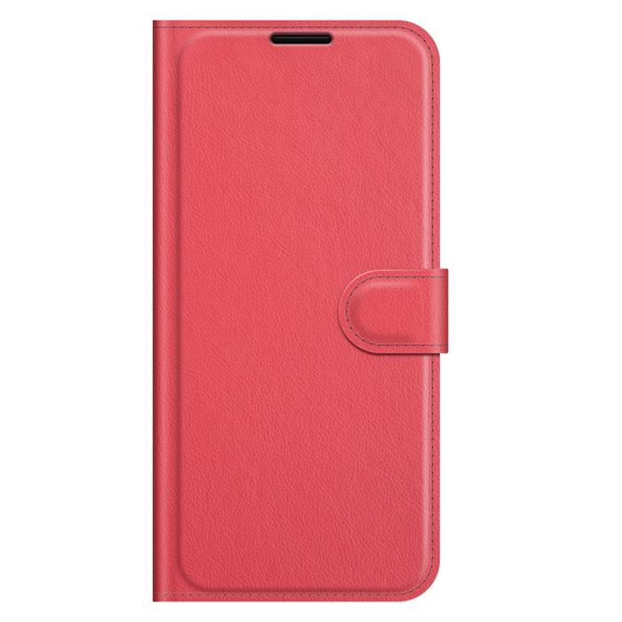 Bild 2,  Samsung Galaxy A03s Fodral Litchi Läder Röd