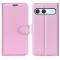  Sony Xperia 10 VII Fodral Litchi Läder Ljus Rosa