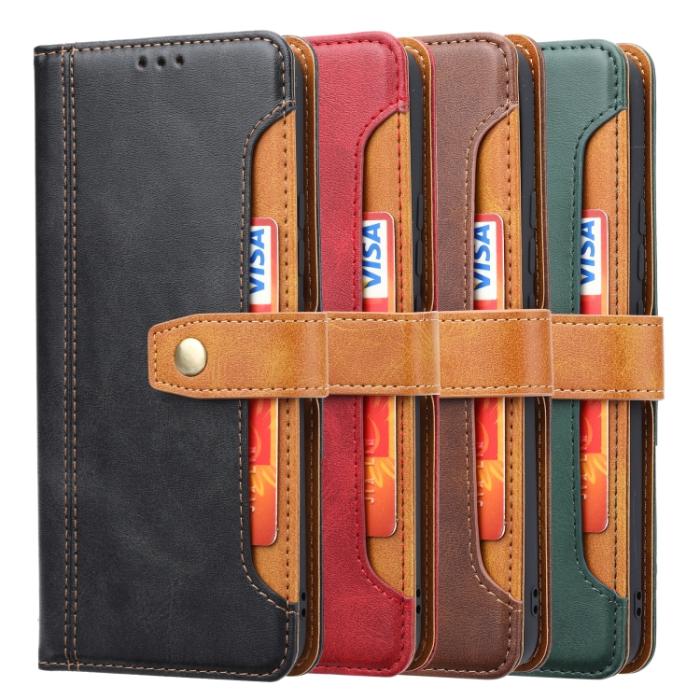 Bild 6,  Samsung Galaxy S22 Fodral Premium Kortfack Röd