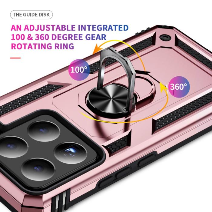 Bild 3,  Xiaomi 15 Skal Shockproof Hybrid Ring Roséguld