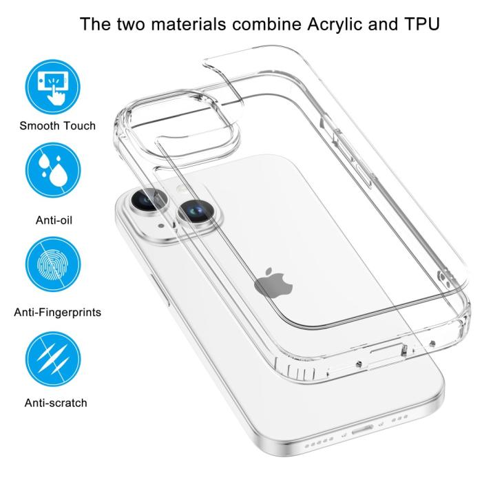 Bild 4, LEEU DESIGN LEEU DESIGN iPhone 15 Skal Akryl/TPU Transparent