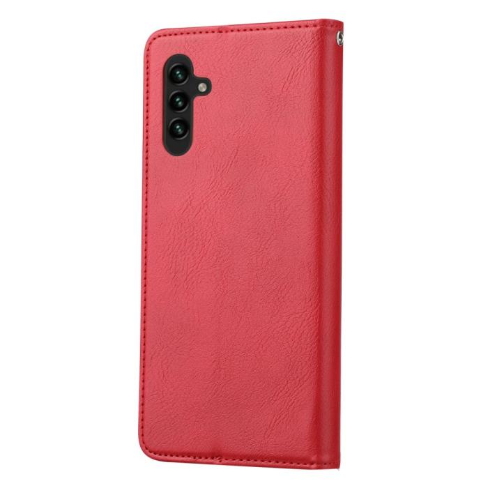Bild 6,  Samsung Galaxy S25 Fodral Flip Läder Med Kortficka Röd